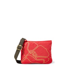 Kipling Mai Pouch, Women’s Cross-Body Bag, Multicolour (Red Gold Flower), 22.5x17x1 cm (B x H T)