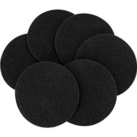 Saiqiang 7.25 inch Compost Filters for Countertop Bin 6 Pack Charcoal Filters for Kitchen Compost Bin Pail Replacement Filter Carbon Charcoal Filters for Compost Bucket Compost Bin Filters Round
