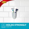 Command Bath Razor Holder, Clear Frosted, 1-Holder, 1- Water-Resistant Strip,
