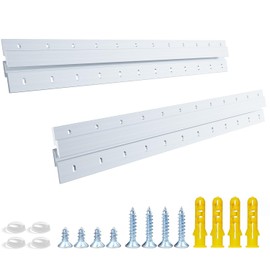 French Cleat Heavy Duty, Aluminum French Cleat, Headboard Wall Mounting Brackets with Screws, Heavy Mirror Mounting Hardware (24 Inch-2 Pairs, Support 160 lbs)