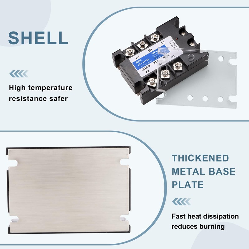Weasch 3 Phase Solid State Relay, JGX-48 80A, DC to