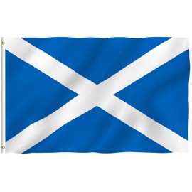 ANLEY Fly Breeze 3x5 Foot Scotland Flag - Vivid Color and UV Fade Resistant - Canvas Header and Double Stitched - Scottish National Flags Polyester with Brass Grommets 3 X 5 Ft