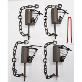 Duke (PACK 1) Duke Dog Proof 0510 W/SETTER Coon Traps Trapping Supply Raccoon - 4 Traps