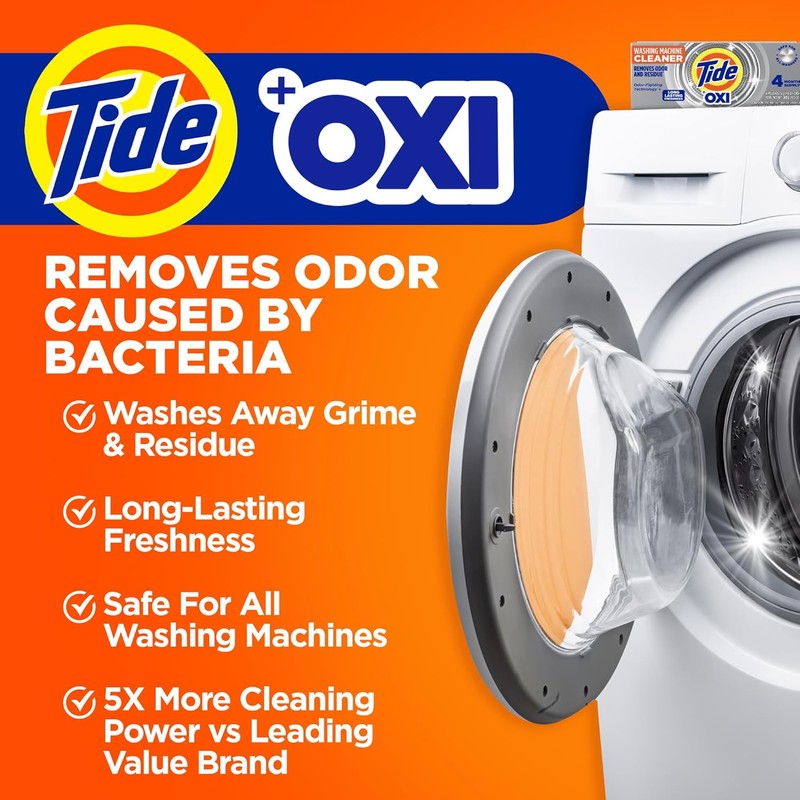 Washing Machine Cleaner by Tide, Washer Machine Cleaner with Oxi