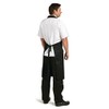 Whites Polycotton Bib Black Chefs Apron Kitchen Cooking Catering Long