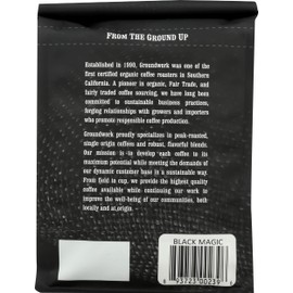 Groundwork Coffee Co, Coffee Black Magic Espresso Blend Whole Bean Organic, 12 Ounce