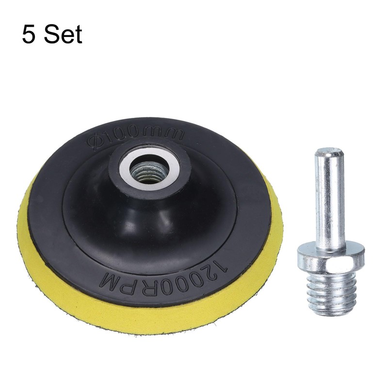 sourcing map 4 Inch Hook and Loop Sanding Disc Pads