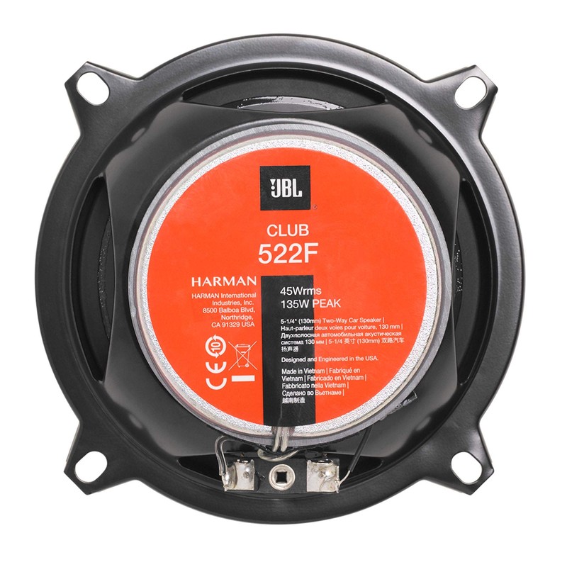 JBL Club 522F - 5", Two-way Component Speaker System (No