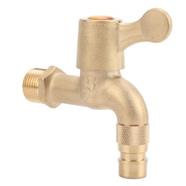 Brass WaterTap G1/2in Thread Spiral Opening Switch for Household Washing Machine Pipe Valve