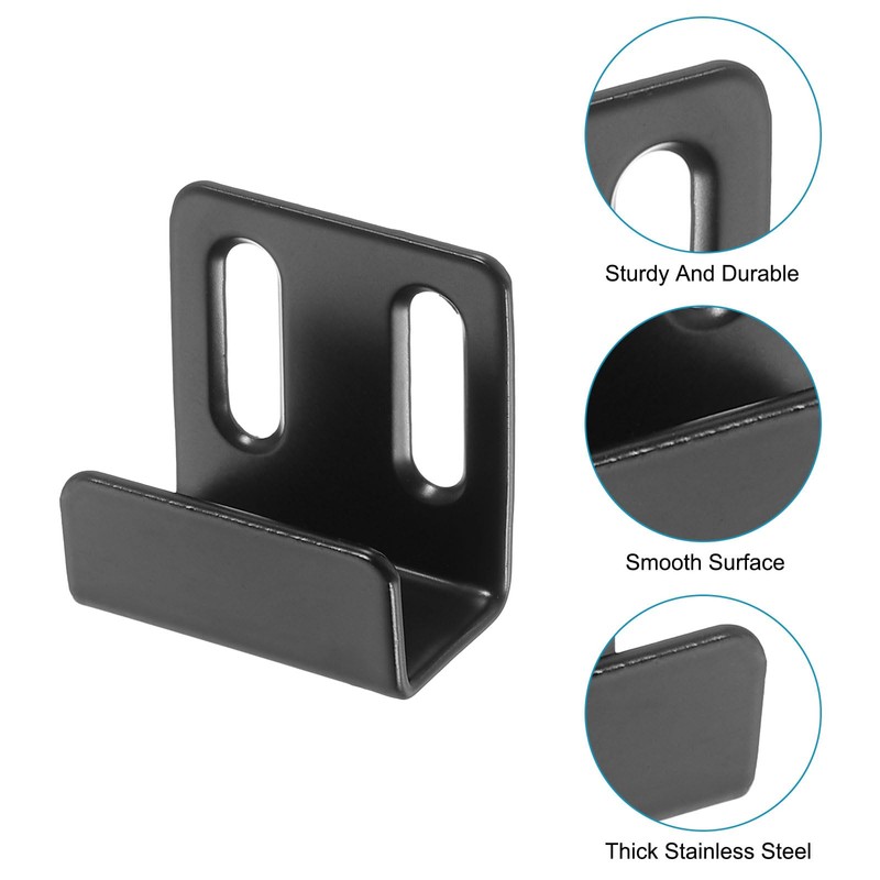 uxcell 10Pcs Mounting Bracket, 35x36mm Stainless Steel Tile Display Wall