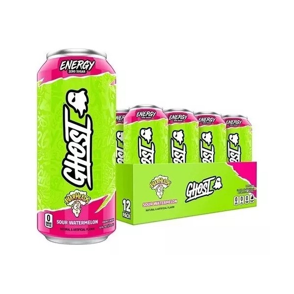 Ghost Bebida Energetica Ghost Energy 0 Azucar 12 Pack Watermelon