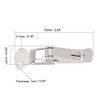 sourcing map Spring Loaded Toggle Latches, 72mm Length Iron Hasps