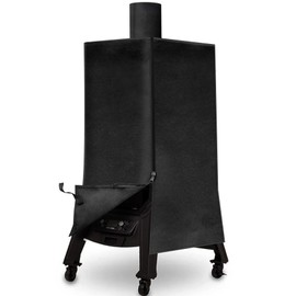 Smoker Cover for Pit Boss 3 Series Vertical Grill PBV3P1 PBV3D1 PBV3G1 Outdoor Wood Pellet Waterproof Zipper 600D Heavy Duty BBQ Grilling Accessory 73351