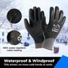 Waterproof Winter Gloves, Thermal Work Gloves for Cold Weather, Touchscreen,