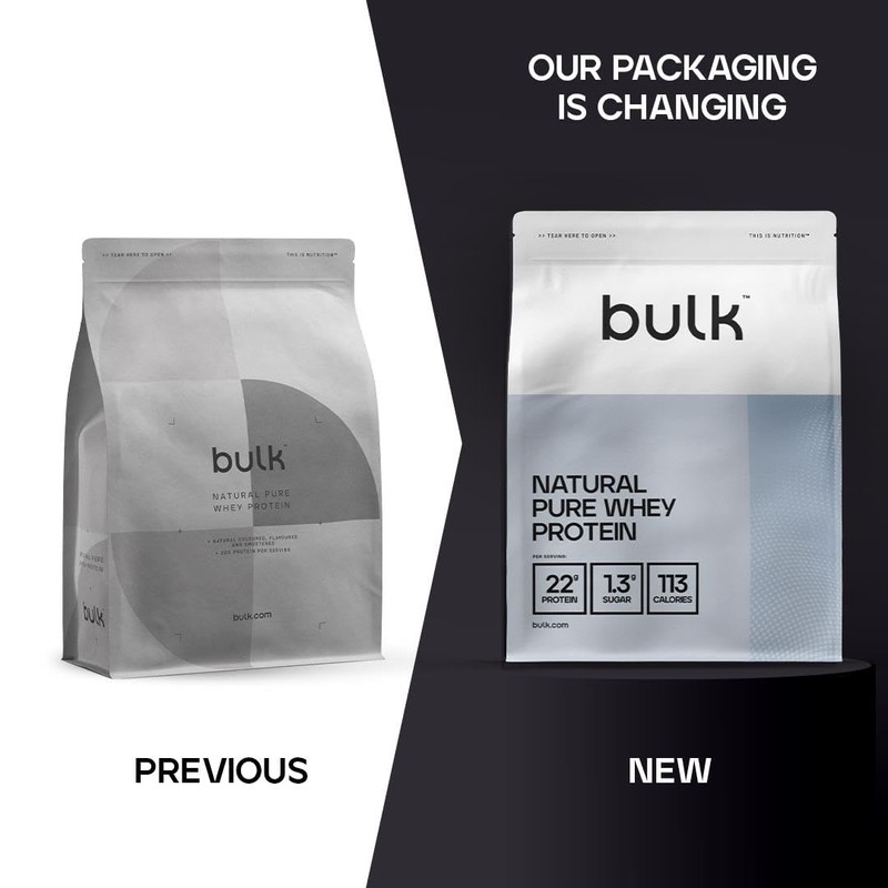 Bulk Natural Pure Whey Protein Concentrate, Sweetened With Stevia, Vanilla,