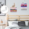 JYUHA 4 PCS Invisible Floating Bookshelves, Wall Mounted Floating Book