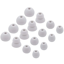 ALXCD Ear Tips Replacement for Beats Flex Wireless Earphones, S/M/L/D 4 Sizes 8 Pairs Soft Silicone Eargel Earbuds Tips, Fit for Beats Flex, 8 Pairs (Gray)