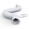 iPower Flexible 4 Inch 8 Feet Aluminum Ducting 4 Layer