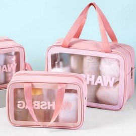 Waterproof Travel Pouch & Swim Bag for Cosmetics & Essentials Pouch Pink 10ea