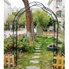Petfu Metal Garden Arch Assemble Freely Garden Arbor Trellis Climbing