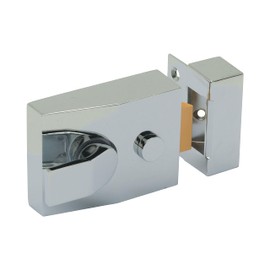 Sterling NLC101 Dead Lock Standard Night Latch Plate, Chrome