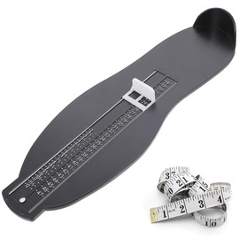 KOLZEMV Foot Measuring Device, Shoe Size Meter Children, Foot Measuring Device Children, Shoe Sizes Measure Sizes with 1 Tape Measure Feet, Children Adults Shoe Measuring Device for EUR UK Shoe Gauge