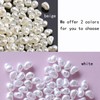 YIEUR Pack of 750 White Glitter Beads, 10 mm Small
