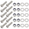 LT Easiyl 1Set Stainless Crossmember Rear Body Bolt Fixing Kit