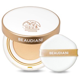 Beaudiani Mesh Glow Cushion Foundation Dewy Korean Cushion with Gemstone Complex & Skincare Benefits (12g) (#1 Natural Cover Daily (#21))