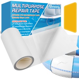 4 in x 7 ft Roll Air Mattress Patch Kit, Underwater Pool Liner Patch Kit for Various Pools, Inflatable Patch Repair Kit for Air Mattress, Swimming Pool, Bounce House, Tent, Floats and Inflatable Toys