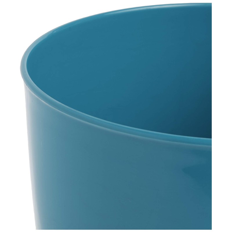 iDesign Round Plastic Waste Basket, The Franklin Collection – 7.7"