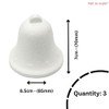 Polystyrene Bells, 70mm/7cm, Set of 3, White Styrofoam Foam for