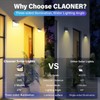CLAONER Solar Motion Sensor Lights Outdoor, 12 Pack Solar Fence
