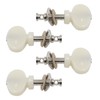 CashBeat 4Pcs White Ukulele Tuning Pegs, Metal Pin Machine Heads