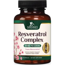 Resveratrol Capsules 1800mg Natural Antioxidant, Anti Aging, Anti Inflammatory