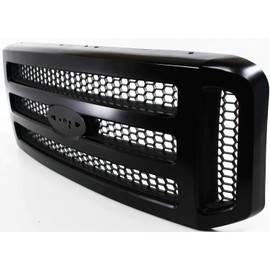 Garage-Pro Grille Assembly Compatible with 2005-2007 Ford F-250 Super Duty, Fits 2005-2007 Ford F-350 Super Duty, Fits 2005-2007 Ford F-450 Super Duty Painted Black Shell and Insert