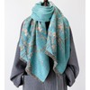 GFM® Women's Cashmere-Texture Pashmina Style Scarf Shawls for Autumn, Winter,