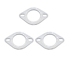 SHLPDFM Pack of 3 2.25 Inch Exhaust Gasket 2 Holes Universal Flange Seal for Inner Diameter 2.25 inches / 57 mm Exhaust Pipe/Turbo Vehicle