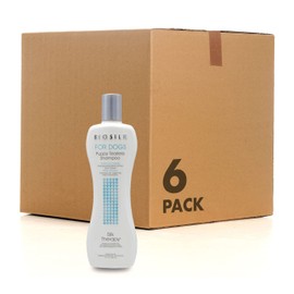 BioSilk for Dogs Silk Therapy Puppy Tearless Shampoo for Dogs | Best Shampoo for Puppies and Great for All Dogs | 12 Oz Bottle of Dog Shampoo - 6 Pack