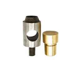 Trimming Shop 3mm Hole Cutting Die Gold Base for Universal Green Hand Press Machine, Fixing and Fastening Clothes, Fabrics, Leather, Arts Crafts, DIY Projects, Leathercrafts