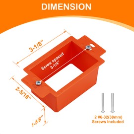 CLOUDY BAY Electrical Outlet Box Extenders, 1 Gang Box Extender for 1 Gang Power Outlet Switch, Pack of 12