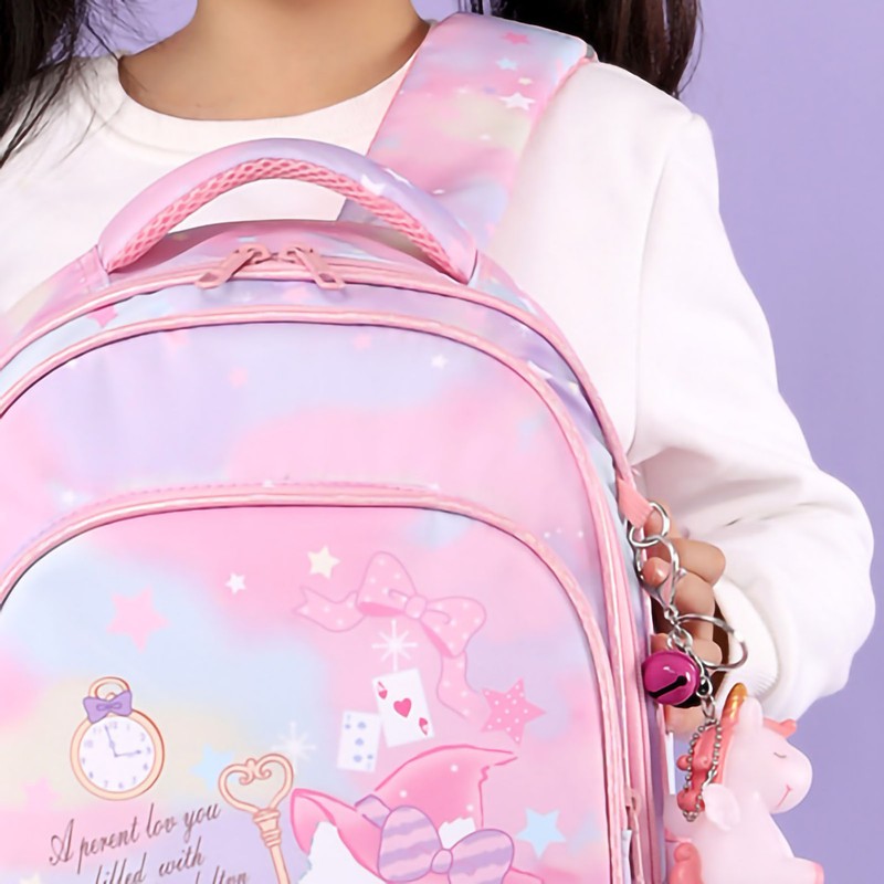 Cute Cut School Bag Lightweight Cartoon Kid's Backpack with Chest