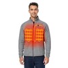 ORORO Men’s Heated Fleece Jacket with Battery, Fleece Heating Jacket