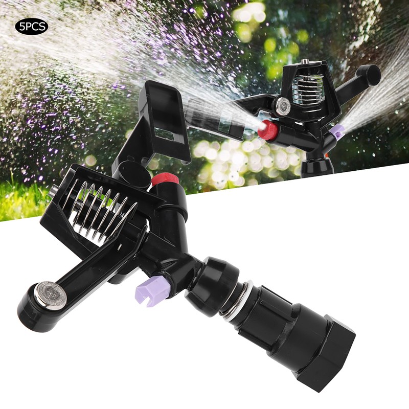 5Pcs 3/4in DN20 Female Thread Rotating Sprinkler Rocker Nozzle for