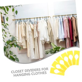 Ciieeo 30 Pcs Clothes Storage Organiser Size Dividers for Racks Wardrobe Sorting