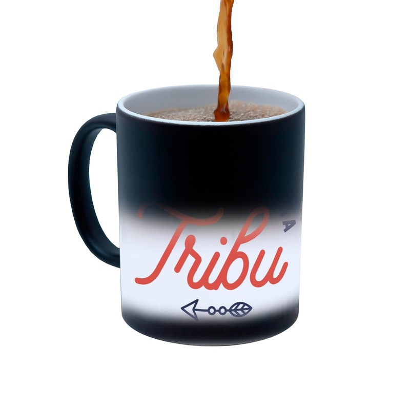 Thermoreagierende Tasse Magische Tasse – Nie ohne meinen Familienstamm Humor