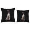 Sitting Dog German Shorthaired Pointer Throw Pillow