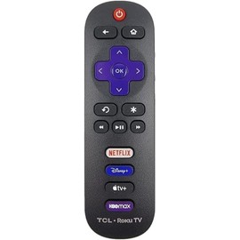 OEM Part - Remote Control Compatible with TCL Roku TV Models 55S41, 65S41 and 75S41BR, Black