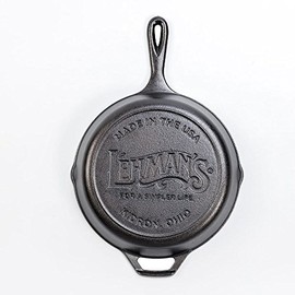 Lodge Lehman's Exclusive Logo Pre Seasoned Cast Iron Cooking Skillet 10.25 inch