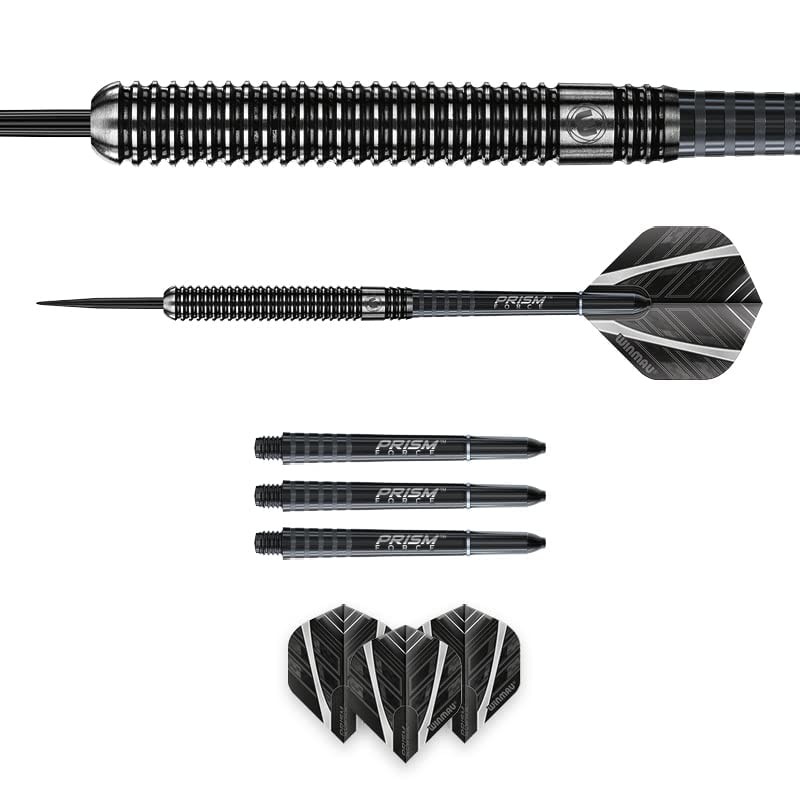 WINMAU Blackout 25 Gram Tungsten Darts Set with Flights and